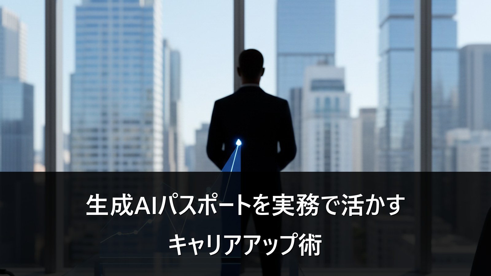 生成AIパスポートを実務で活かす方法。ビジネスシーンとキャリアアップのイメージ
